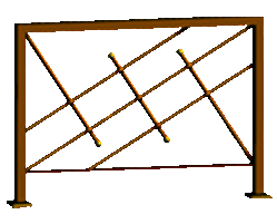 SIDEWALK-RAILINGS DIAGONAL 2