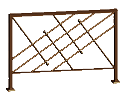 SIDEWALK-RAILINGS DIAGONAL 3